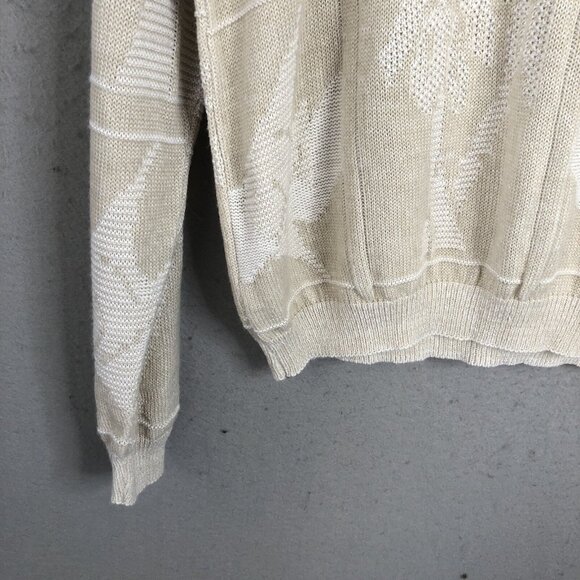 Vintage Tanto Pelo Sweater Mens Extra Large Cream White Boat Yacht Cruise Resort - Picture 12 of 16